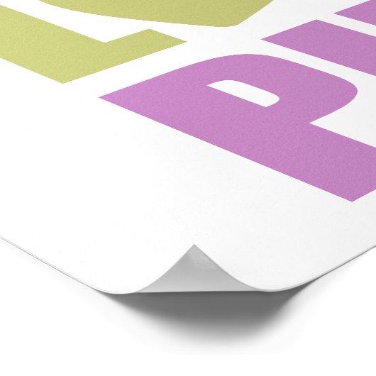 Peace Love Pizza Poster (Hoek)