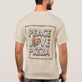 PEACE LOVE PIZZA T-shirt (Achterkant)