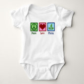 Peace Love Planten Romper (Voorkant)