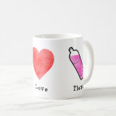 Peace Love Plexus Koffiemok (Voorkant rechts)