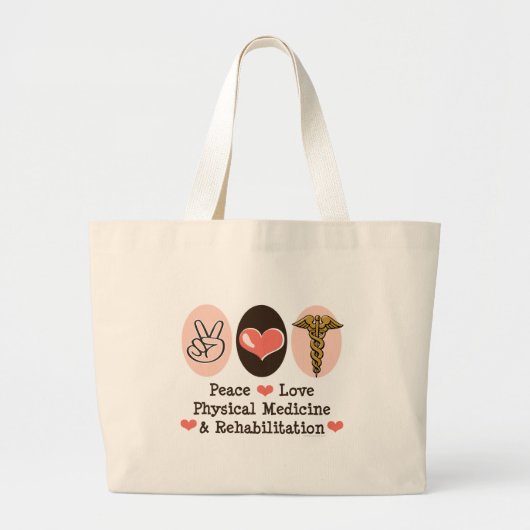 Peace Love PM&R-Canvas tas (Voorkant)