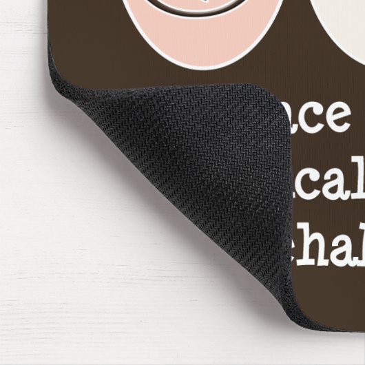 Peace Love PM&R Mousepad Muismat (Hoek)