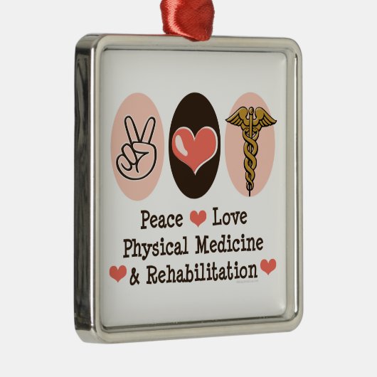 Peace Love PM&R Ornament (Rechts)