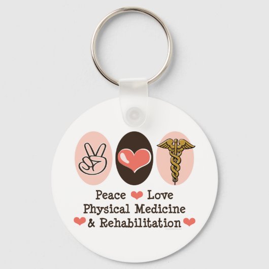 Peace Love PM&R-Sleutelhanger Sleutelhanger (Voorkant)