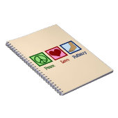 Peace Love Podiatry Notitieboek (Rechterzijde)