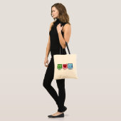 Peace Love Poetry Poet Tote Bag (Voorkant (model))
