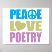 Peace Love Poetry Poster (Voorkant)