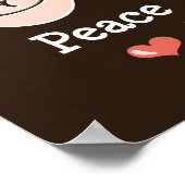 Peace Love Poker Poster (Hoek)