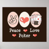 Peace Love Poker Poster (Voorkant)