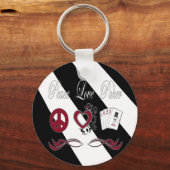 Peace Love Poker Sleutelhanger (Voorkant)