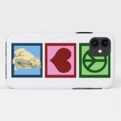 Peace Love Polar-Beren Case-Mate iPhone Case (Achterkant (horizontaal))