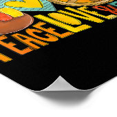 Peace Love Pompoentaart Turkije Leuke Thanksgiving Poster (Hoek)