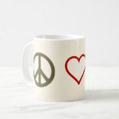 Peace Love Ponies Horse Mok (Voorkant links)