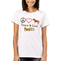 Peace Love Ponies Retro Paard