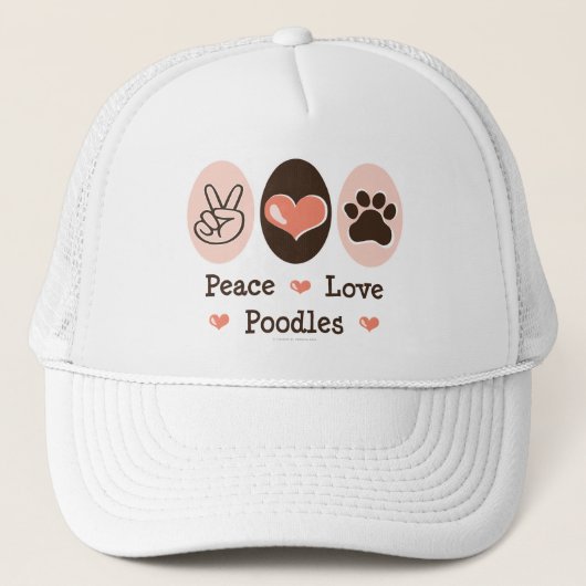 Peace Love Poodles Pet (Voorkant)
