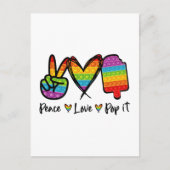 Peace Love Pop It Briefkaarten, Rainbow Pop it Briefkaart (Voorkant)