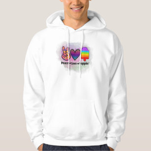Peace Love Poppin' Tie Dye Push Fidget Speelgoed Hoodie