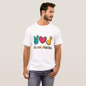 Peace Love Potato Chips T-shirt (Voorkant volledig)