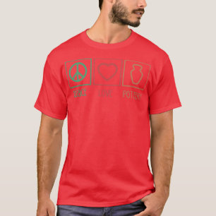 Peace Love Pottery 3 T-shirt