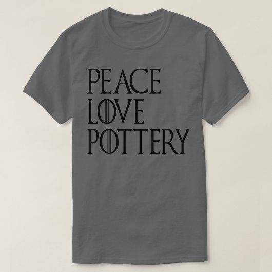 Peace Love Pottery 6 T-shirt (Design voorkant)