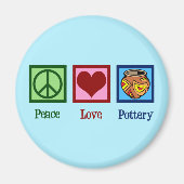 Peace Love Pottery Magneet (Voorkant)