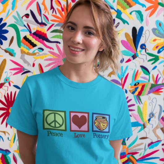 Peace Love Pottery T-shirt