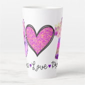 Peace Love Pray Latte Mok (Voorkant)