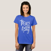 Peace Love Pray T-shirt (Voorkant volledig)