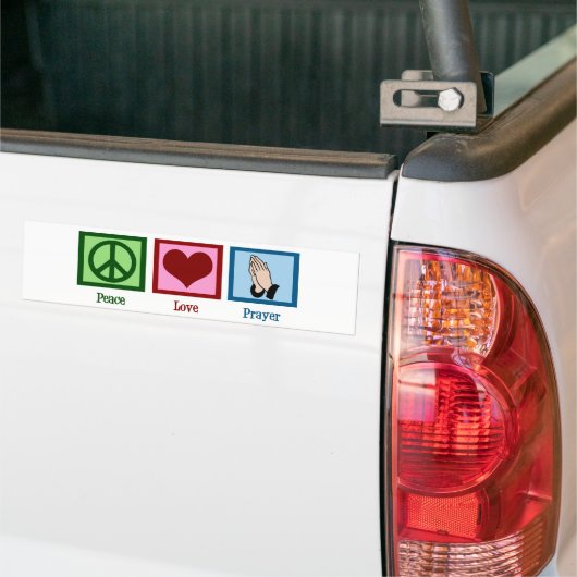 Peace Love Prayer Bumpersticker (Op Truck)