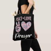 Peace Love Prayer Tote Bag (Dichtbij)