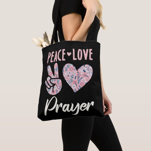 Peace Love Prayer Tote Bag (Dichtbij)
