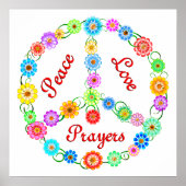 Peace Love Prayers Poster (Voorkant)