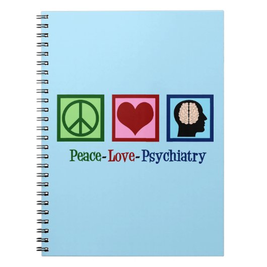 Peace Love Psychiatry Notitieboek (Voorkant)