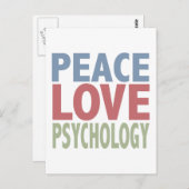 Peace Love Psychology Briefkaart (Voorkant / Achterkant)