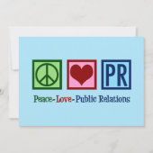 Peace Love Public Relations Feestdagenkaart (Voorkant)