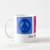 Peace Love Pug Koffiemok (Links)