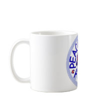 Peace Love Pugs Ceramic Coffee Mok