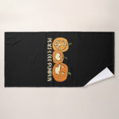 Peace Love Pumpkin Halloween Badhanddoek (Badhanddoek)
