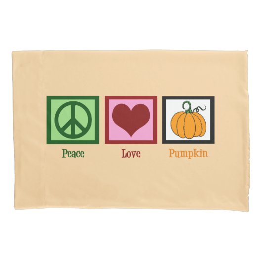 Peace Love Pumpkin Kussensloop (Voorkant)
