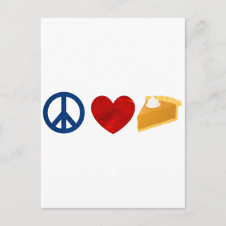 Peace, Love, Pumpkin Pie Briefkaart