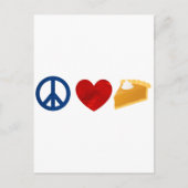 Peace, Love, Pumpkin Pie Briefkaart (Voorkant)