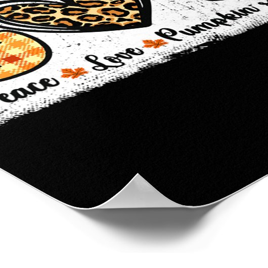 Peace Love Pumpkin Spice Poster (Hoek)