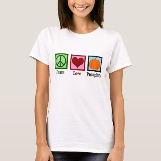 Peace Love Pumpkin Women's T-shirt (Voorkant)