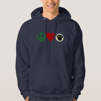 Peace Love Puppy Paws T shirten, Gifts Hoodie
