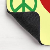 Peace Love Puppy Paws T shirten, Gifts Muismat (Hoek)