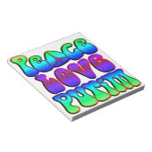 Peace Love Purim Notitieblok (Schuin)