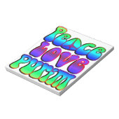 Peace Love Purim Notitieblok (Linkerzijde)