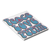Peace Love Purim.png Notitieblok (Schuin)