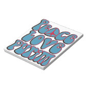 Peace Love Purim.png Notitieblok (Linkerzijde)