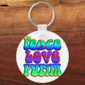 Peace Love Purim Sleutelhanger (Voorkant)